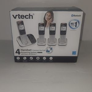 VTech VS112-4 DECT 6.0 Bluetooth 4 Handset Cordless Phone - New Open Box